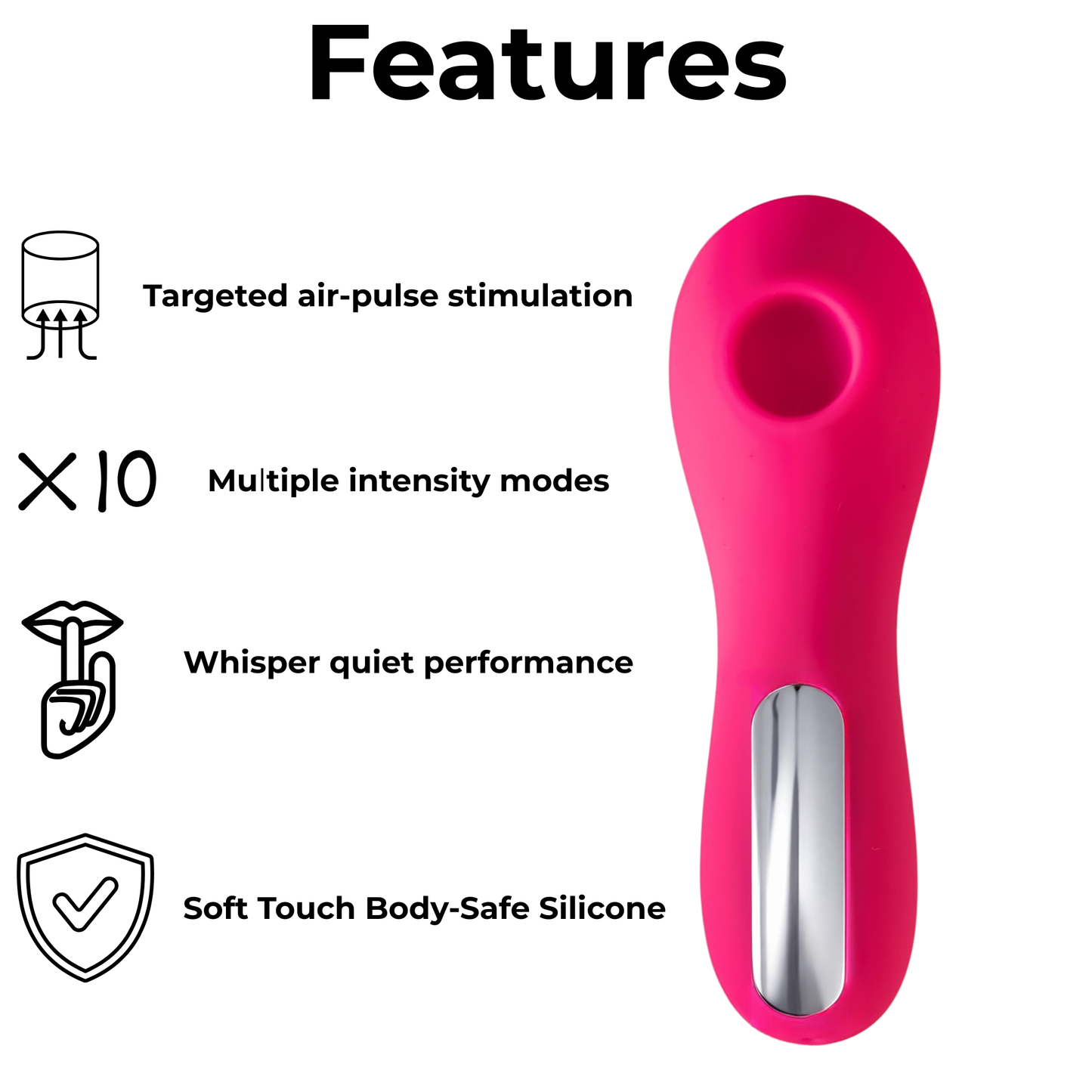 Charlotte – Targeted Air Pulse Stimulator, Quiet & Compact, Perfect for Travel