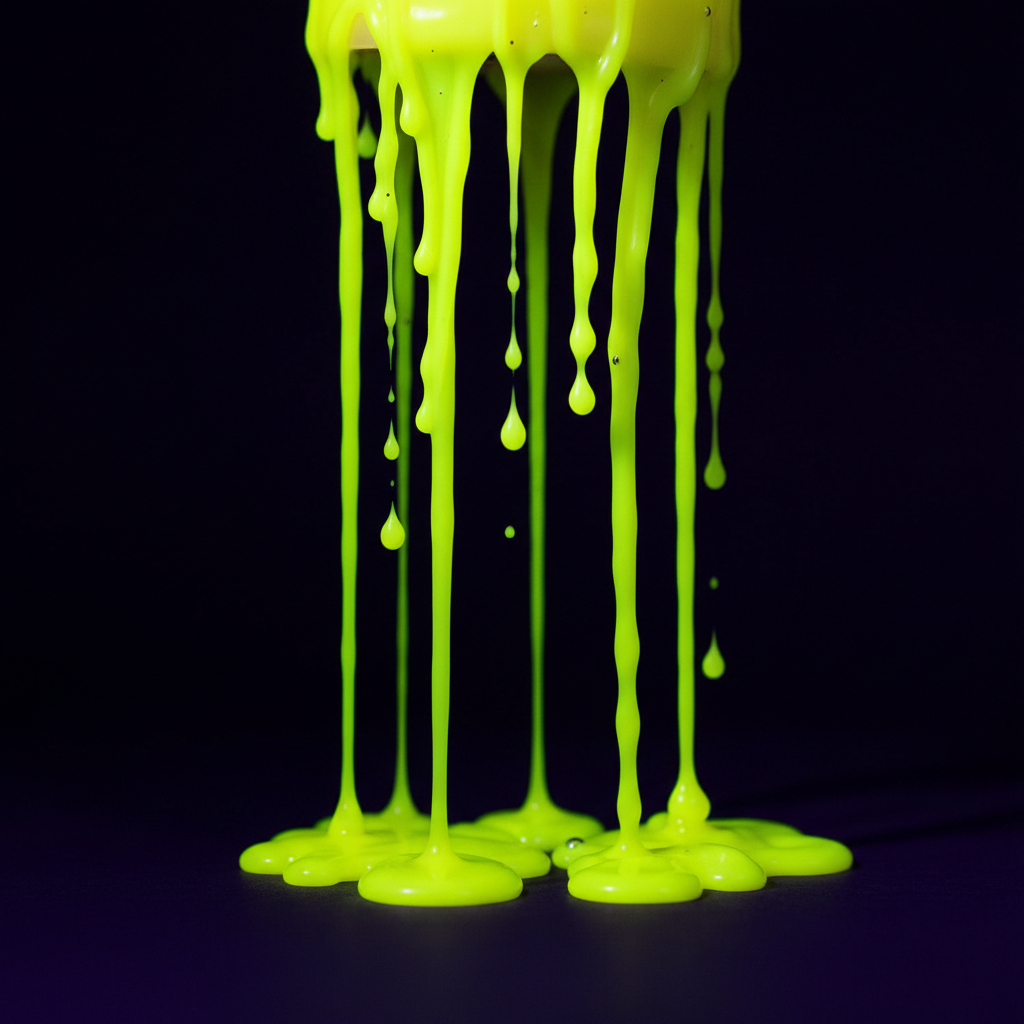 Curl & Crest Blacklight UV Reactive Candle Jar 180ml