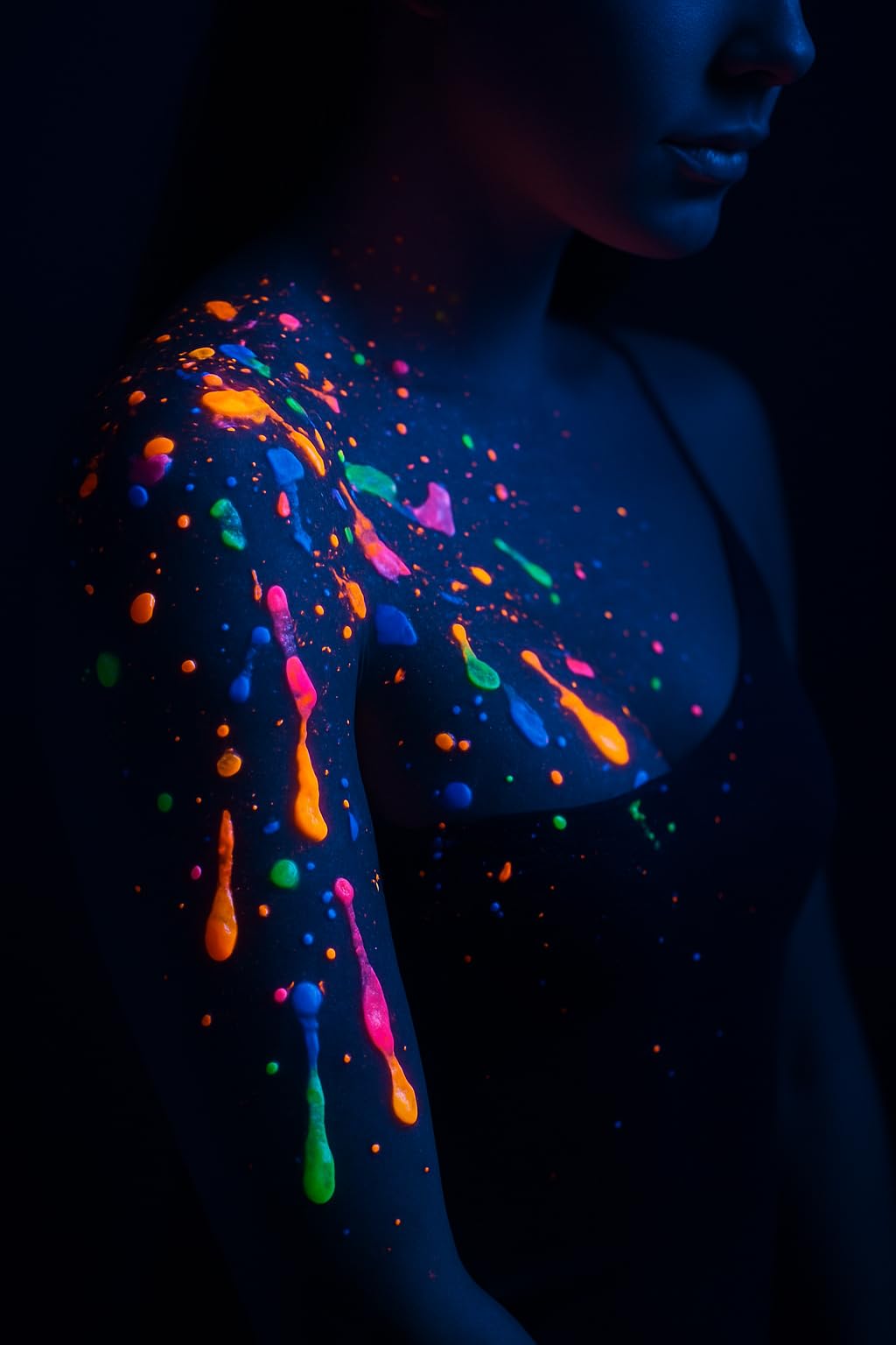 Curl & Crest UV Drip Candles - Skin safe Body art candle